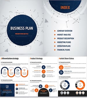 비즈니스 계획서 세로형 PPT 템플릿 – 현대적이고 실용적인 디자인