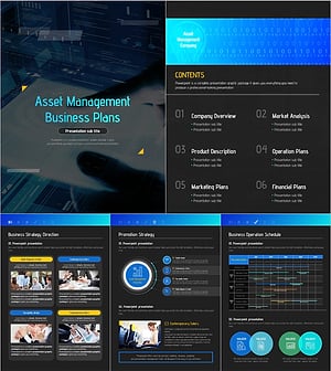 자산관리 사업계획서 세로형 PPT 템플릿