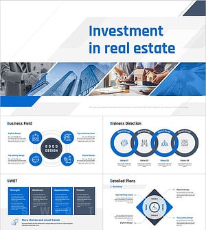 부동산 투자유치 PPT 템플릿 – 현대적인 디자인으로 신뢰 구축