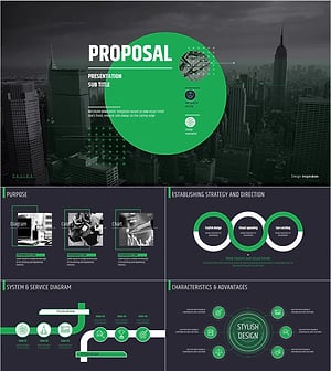 Layout Proposal PowerPoint Template – Stylish and Clean Design