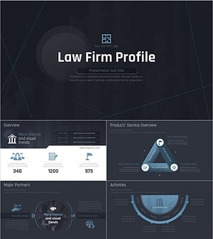 로펌 회사소개서 PPT 템플릿 – 전문적이고 세련된 디자인