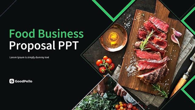 음식 사업 제안서 PPT 템플릿 – 전문적이고 세련된 디자인
