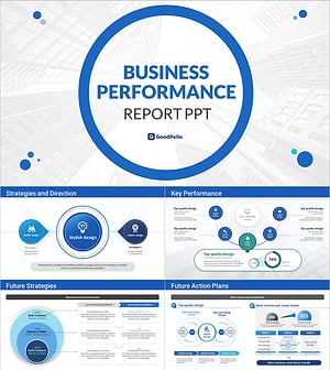 사업 및 성과 보고서 템플릿 – 전문적이고 세련된 디자인