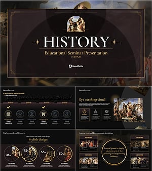 역사 교육 PPT 템플릿 – 소중한 유산 전달을 위한 창의적 디자인