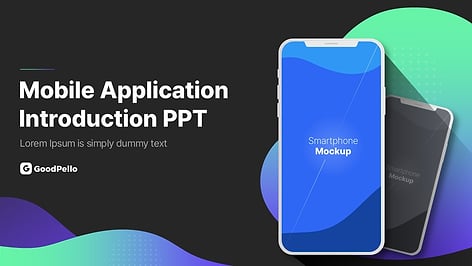 스마트 모바일 앱 비즈니스 소개 PPT 템플릿 – 세련된 디자인과 효율적인 구성