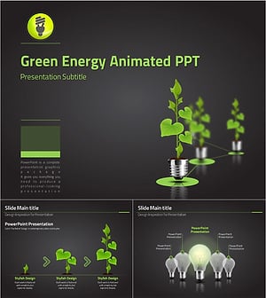 그린 에너지 애니메이션 PPT – 지속 가능한 미래를 위한 시각적 표현