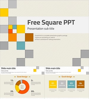Stylish Free Square Presentation Template