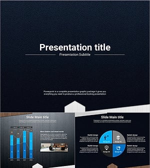 재질 테마 무빙 템플릿 – 청량한 색감으로 매력적인 발표를