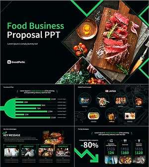 음식 사업 제안서 PPT 템플릿 – 전문적이고 세련된 디자인