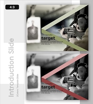 타겟에 총을 겨누다 – 인트로 슬라이드