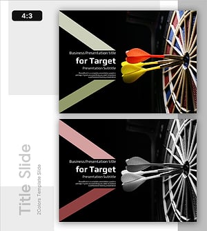 타겟 템플릿 표지 – 비즈니스 발표의 시작