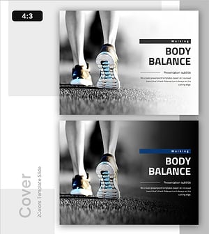 신체 균형 템플릿 표지