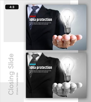 생각이 빛나는 시간 템플릿 – 창의적인 엔딩 표지