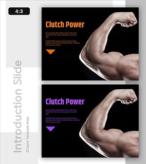 Clutch Power Presentation Template – Strong and Attractive Design