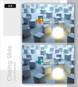 혁신적인 아이디어 템플릿 엔딩 표지