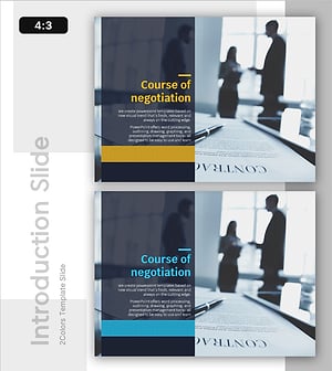 협상 과정 슬라이드 템플릿 – 클러스터 및 연결