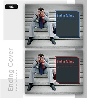 사업 실패 템플릿 엔딩 표지 – 현실을 마주하다