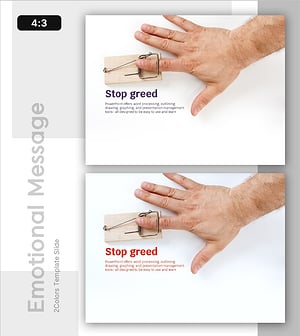 탐욕을 멈추세요 – 위험을 경고하는 프레젠테이션 슬라이드