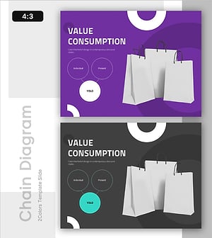 가치있는 소비 상품 소개 및 다이어그램 슬라이드