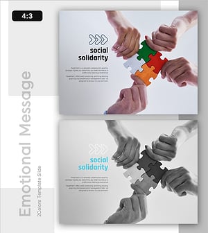 PowerPoint Template for Social Solidarity to Foster Communication and Empathy