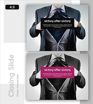 우승자 템플릿 엔딩 표지 – 성공적인 마무리