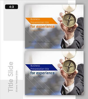 경험을 위한 비즈니스 PPT 템플릿 표지 – 명확한 방향 제시