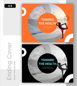 건강을 향해 – 현대적 디자인의 표지 슬라이드
