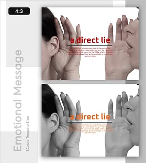 비즈니스 프레젠테이션을 위한 강렬한 비주얼 슬라이드