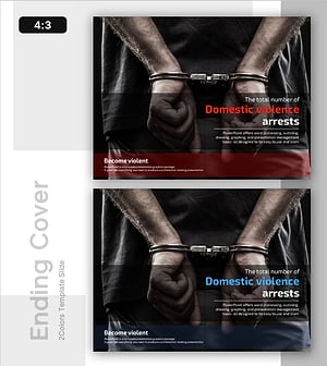 가정폭력 문제 분석 템플릿 엔딩 표지