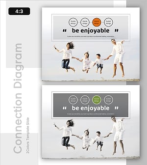 행복한 가정을 위한 소통 다이어그램 PPT 슬라이드