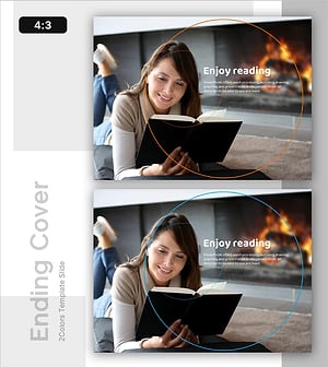 여가 활용 템플릿 엔딩 표지