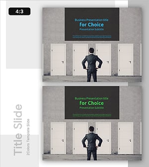 선택 템플릿 표지 – 전문성과 가능성의 시작