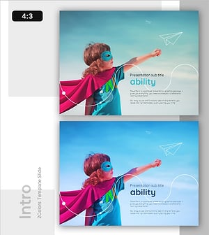 어린이 능력 인트로 슬라이드 – 창의성과 자신감