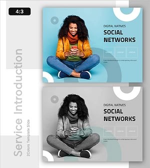 소셜 네트워크 소개 – 현대적 감각의 프레젠테이션