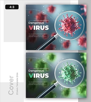 Cover Template for Dangerous Virus Theme