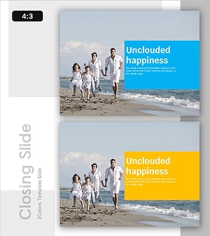 행복 템플릿 엔딩 표지