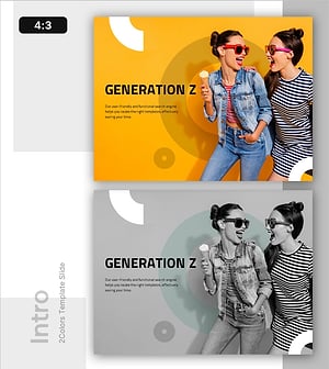 Z세대 다채로운 인트로 슬라이드