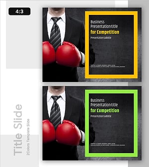 비즈니스 경쟁 템플릿 표지 – 승리의 시작