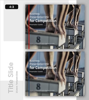 경쟁 스포츠 템플릿 표지 – 도전과 성취