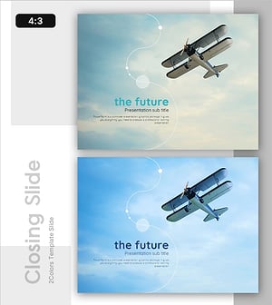 잠재력 템플릿 엔딩 표지 – 미래를 향한 비전