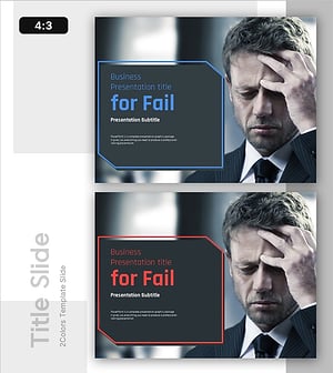 Business Failure Template Cover – A Powerful Presentation Start