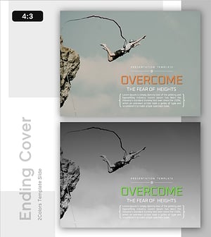 극복하는 과정 템플릿 엔딩 표지