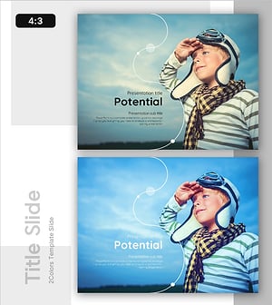 잠재력 템플릿 표지 – 전문적이고 감성적인 시작