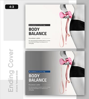 Ending Cover Template for Body Balance – Key to Business Success