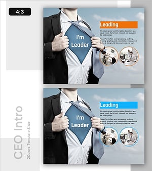 Slide Template Highlighting Leadership of Representative