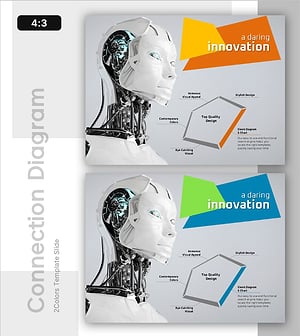 AI 혁신 사업 아이디어 슬라이드 – 창의적 시각화