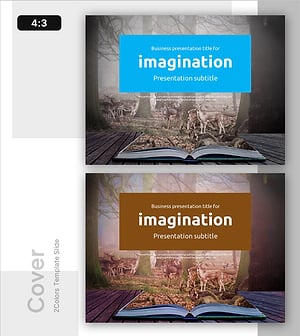 상상력 템플릿 표지 - 창의성과 전문성을 강조한 PPT