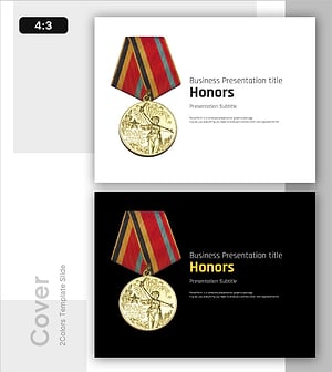 명예 템플릿 표지 – 전문적인 발표자료의 시작