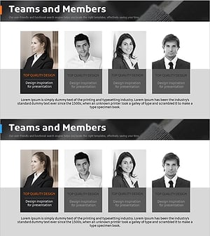 의류 사업 대표자 소개 프로필 슬라이드