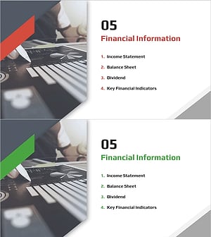 사선 테마 IR 템플릿 간지